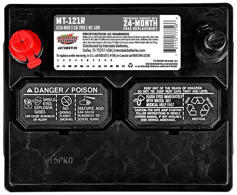 INTERSTATE BATTERY MT-121R
