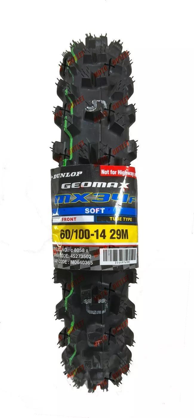 DUNLOP Geomax MX34 (SET) - FRONT 60/100-14 - 29M + REAR 80/100-12 - 41M