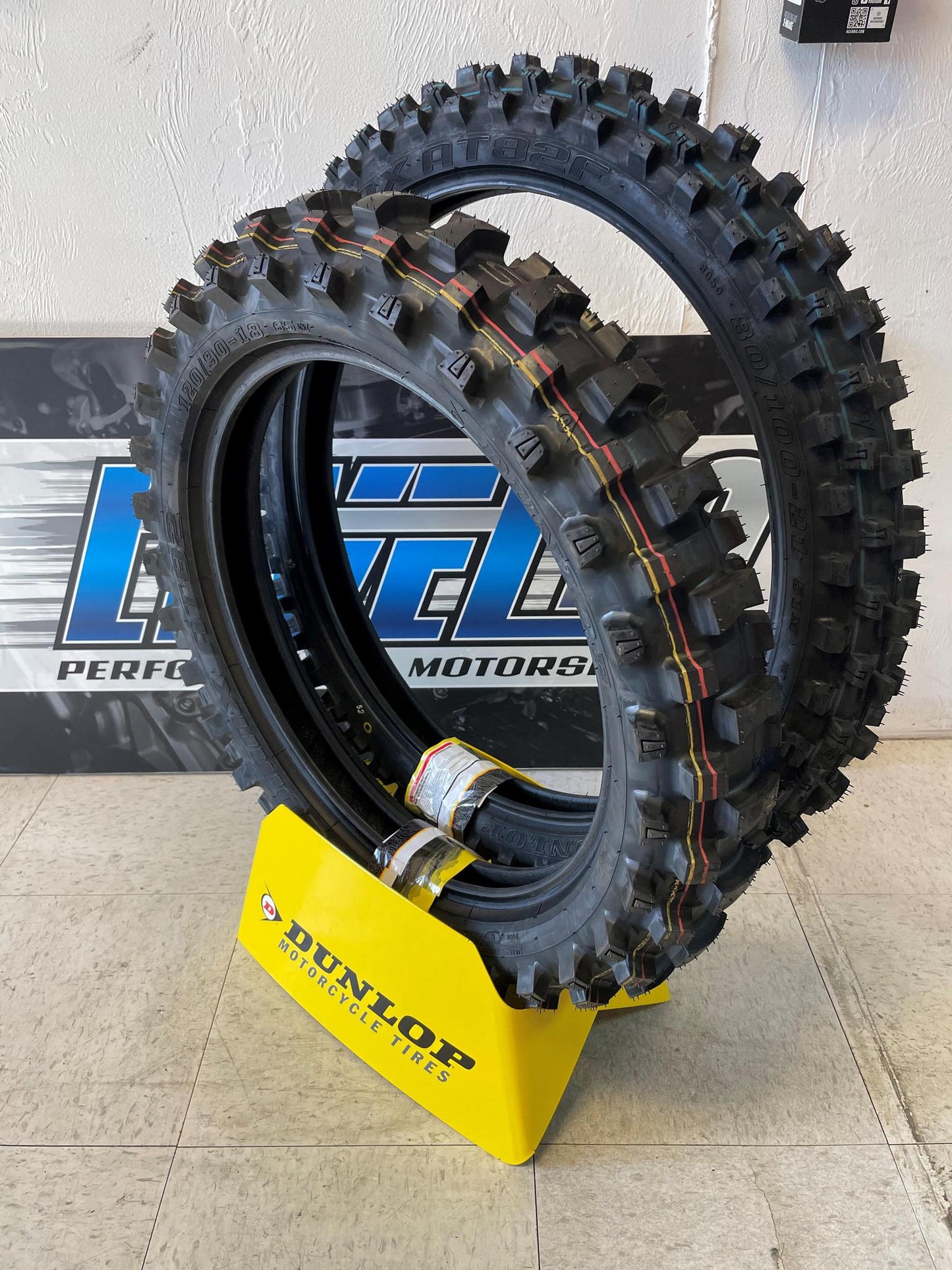 DUNLOP Tire - Geomax AT82 - Front - 80/100-21 - 51M & Rear - 120/90-19 - 66M SET