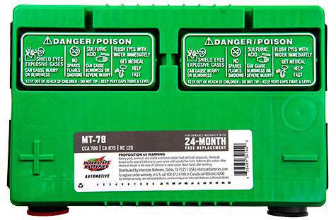 INTERSTATE BATTERY MT-78