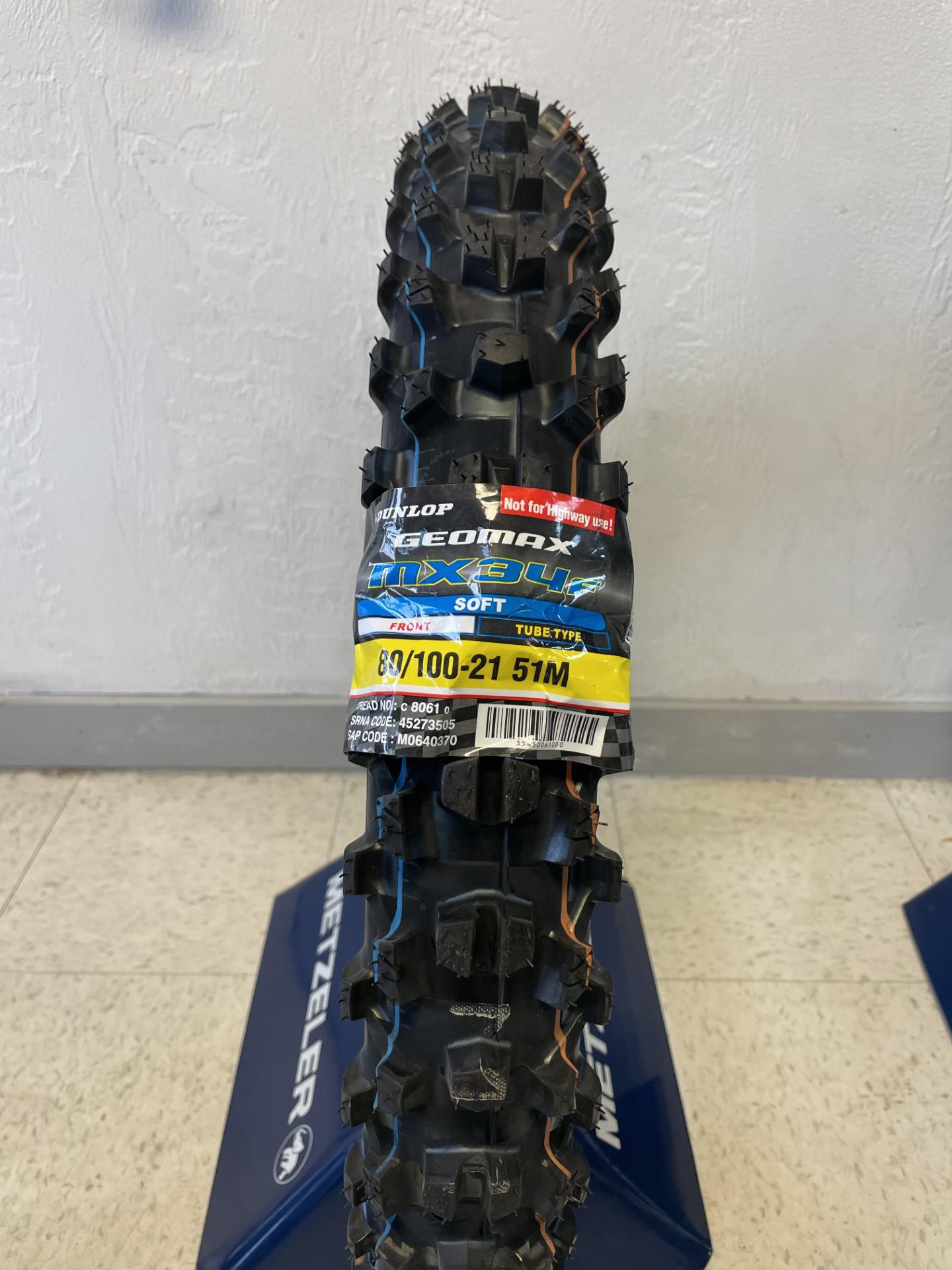 DUNLOP Tire - Geomax MX34 - Front - 80/100-21 - 51M 45273505