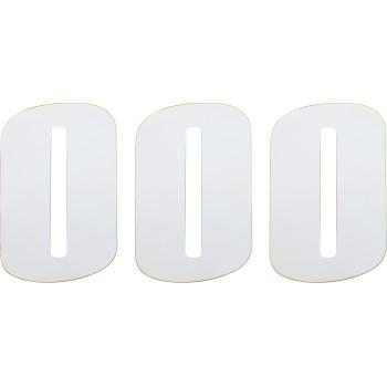 MOOSE RACING Vinyl Race Number 0 - WHITE 6" 4310-0670 80100