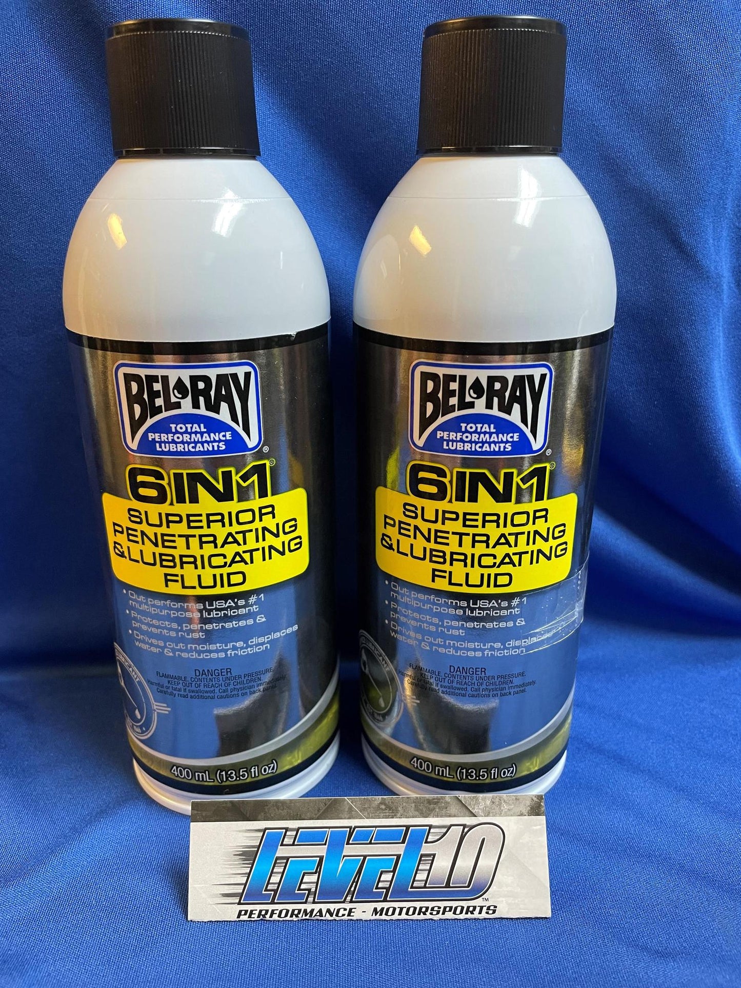 BEL-RAY 6-in-1 Lubricating Fluid - 13.5 U.S. fl oz. - Aerosol TWIN PACK (2 PCS) 99020-A400W