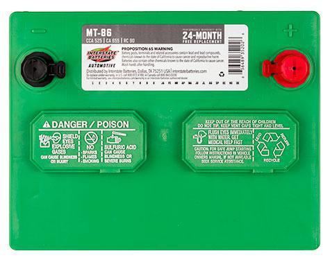 INTERSTATE BATTERY MT-86