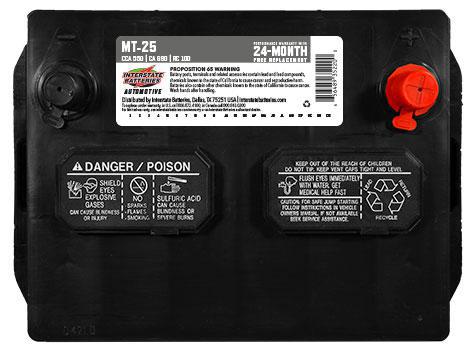 INTERSTATE BATTERIES MT-25
