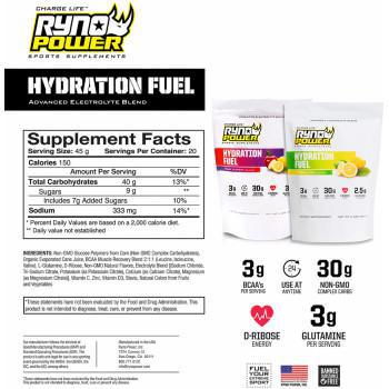 RYNO POWER Hydration Fuel Drink Mix - Fruit Punch