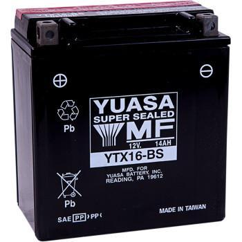 YUASA AGM Maintenance-Free Battery - YTX16-BS - .78 L YTX16-BS