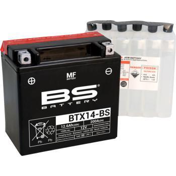 BS BATTERY Maintenance-Free Battery - BTX14-BS (YTX) - YTX14-BS