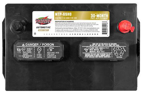 INTERSTATE BATTERY MTP-65HD
