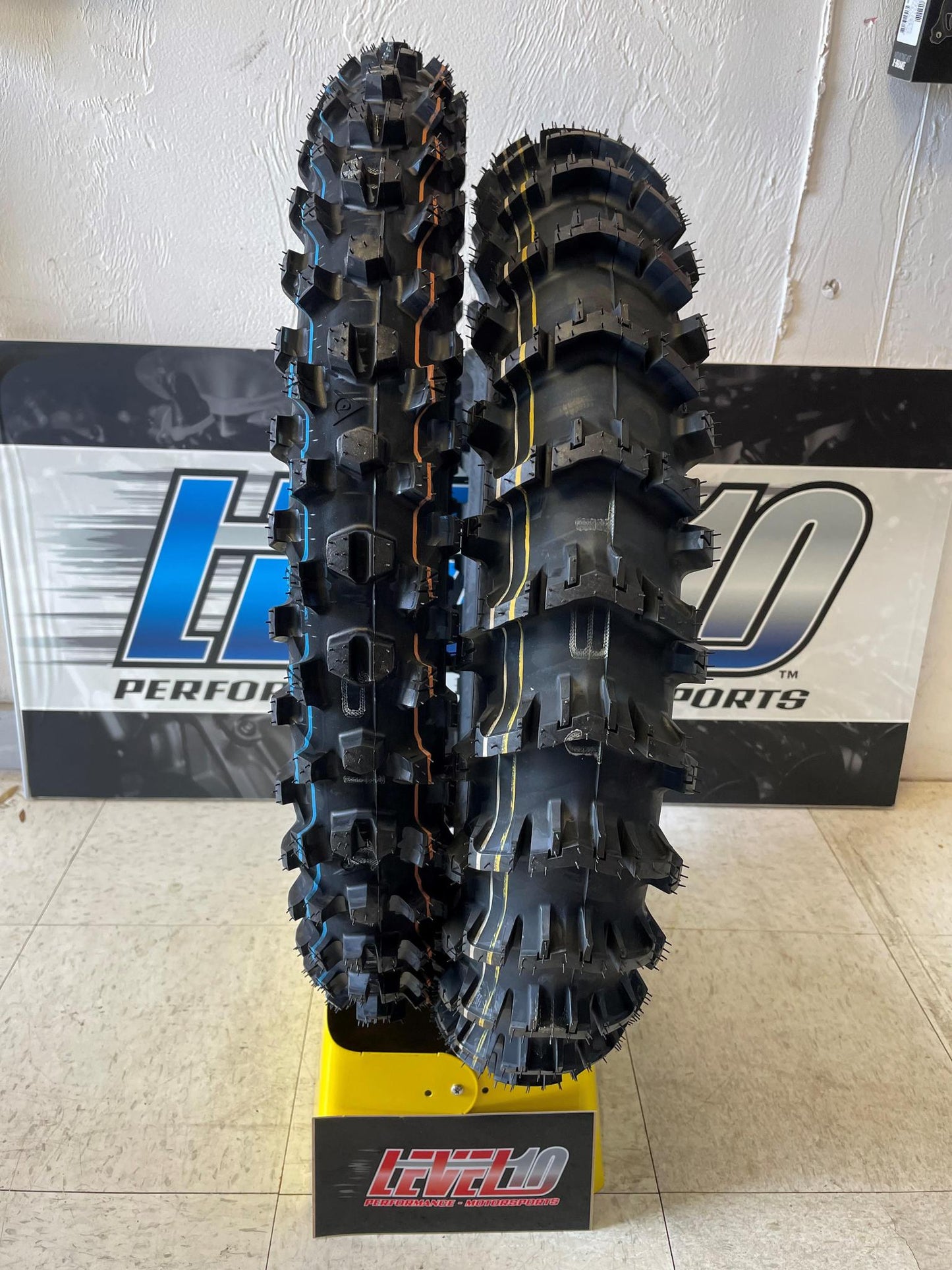 DUNLOP GEOMAX MX14 REAR 110/100-18 (64M) & MX34 FRONT 80/100-21 (51M) SET