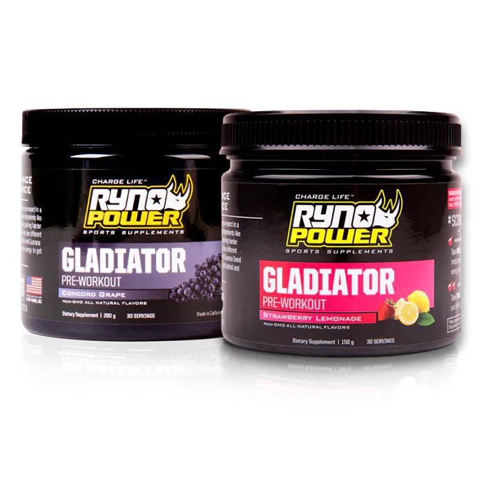 RYNO POWER Gladiator Pre-Workout Drink Mix - Tub