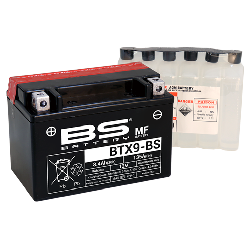 BS BATTERY Maintenance-Free BTX9-BS (YTX) 300621
