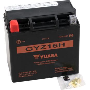 YUASA GYZ Factory-Activated AGM Maintenance-Free Battery GYZ16H YUAM716GH