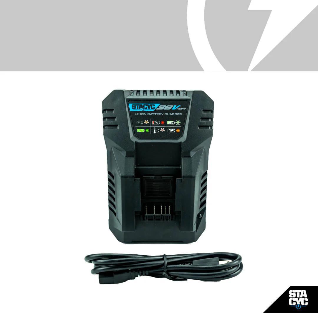 STACYC 36V FAST SMART BATTERY CHARGER - 3AH/6AH BATTERIES