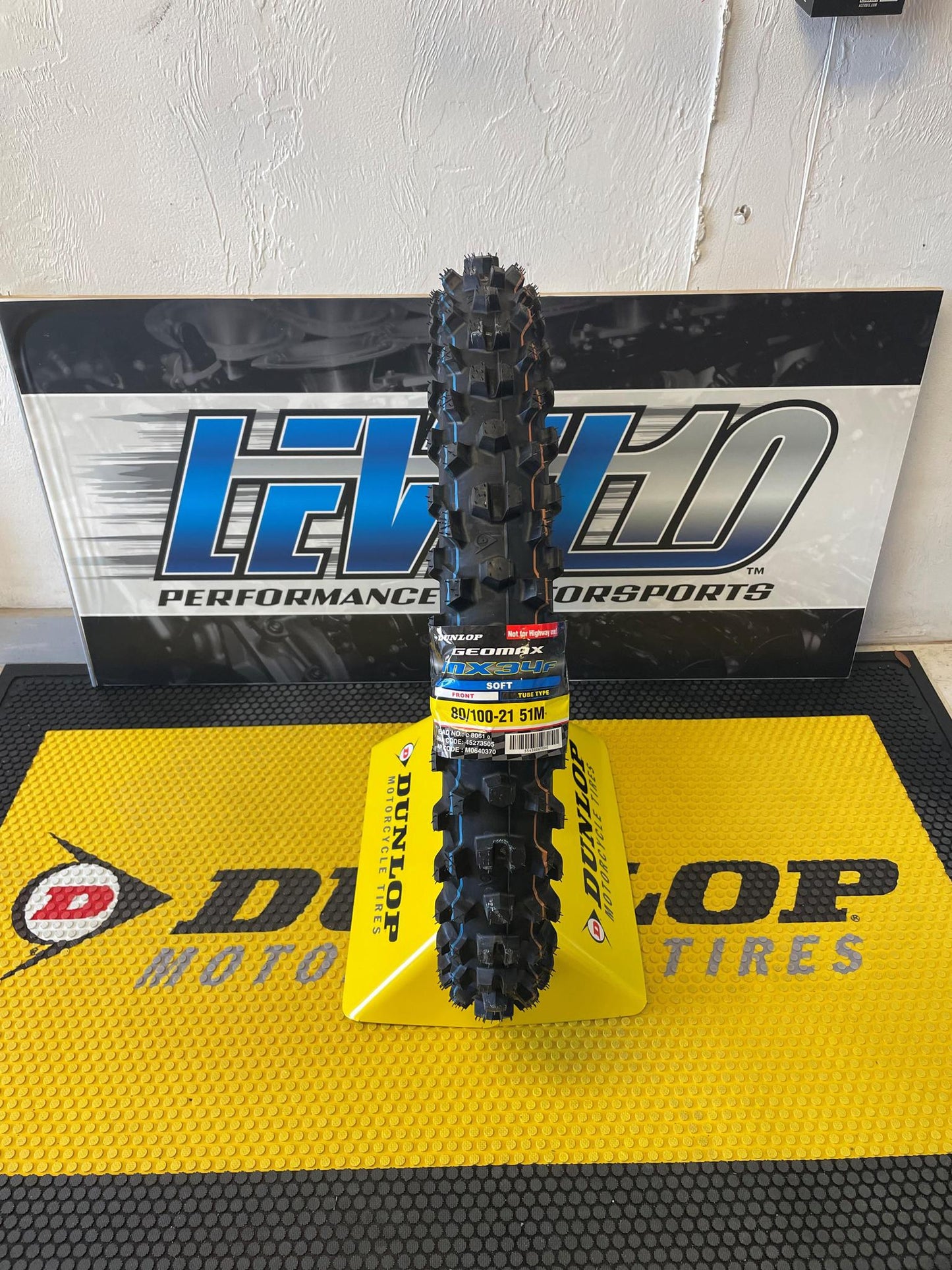 DUNLOP Tire - Geomax MX34 - Front - 80/100-21 - 51M 45273505
