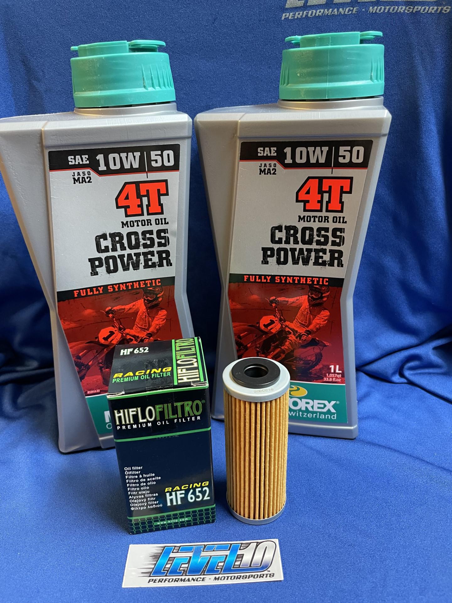 2 Liters Motorex 10W-50 Oil & Oil Filter Service Kit - HUSQVARNA KTM GAS GAS