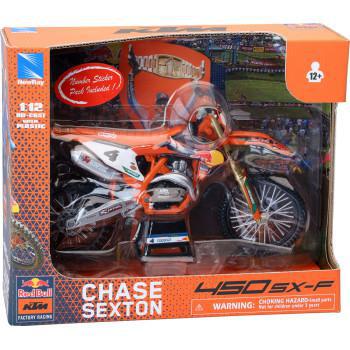 NEW RAY TOYS Red Bull KTM 450 SX-F - Chase Sexton #4 - 1:12 Scale 58473