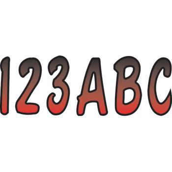 HARDLINE WATERCRAFT I.D. Sticker Kit - 200 Series - Red Gradation REBKG200