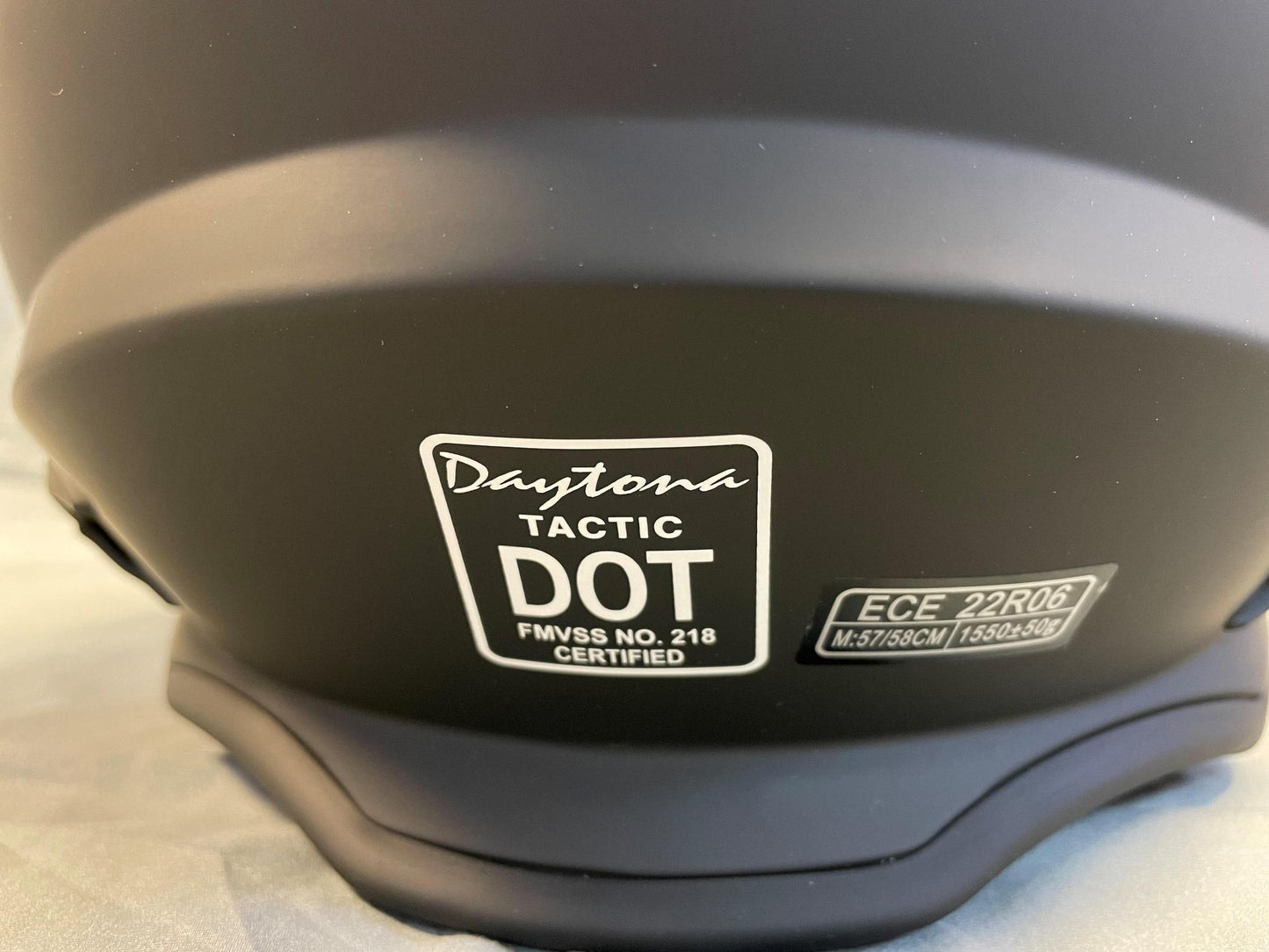 DAYTONA HELMETS D.O.T. & ECE Daytona Tactic- Dull Black + GOGGLES and 10PK TEAR-OFFS