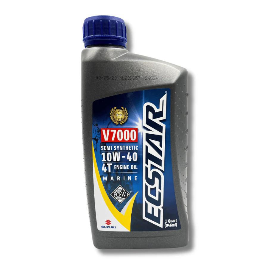 ECSTAR V7000 SEMI-SYNTHETIC 10W-40 4T MARINE ENGINE OIL 1 QUART