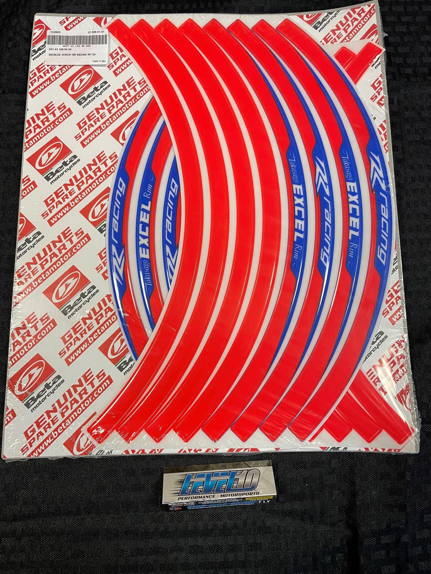 BETA RIMS DECALS RR 4T RACING MY24 037.43.148.00.00