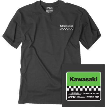 FACTORY EFFEX Kawasaki Starting Line T-Shirt - Heather Charcoal