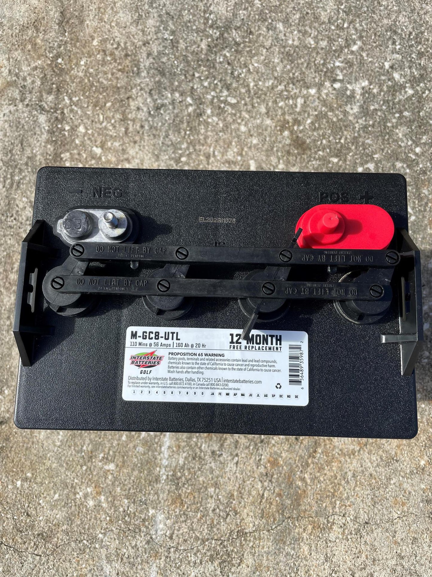 INTERSTATE BATTERY GOLF CART 8 VOLT M-GC8-UTL