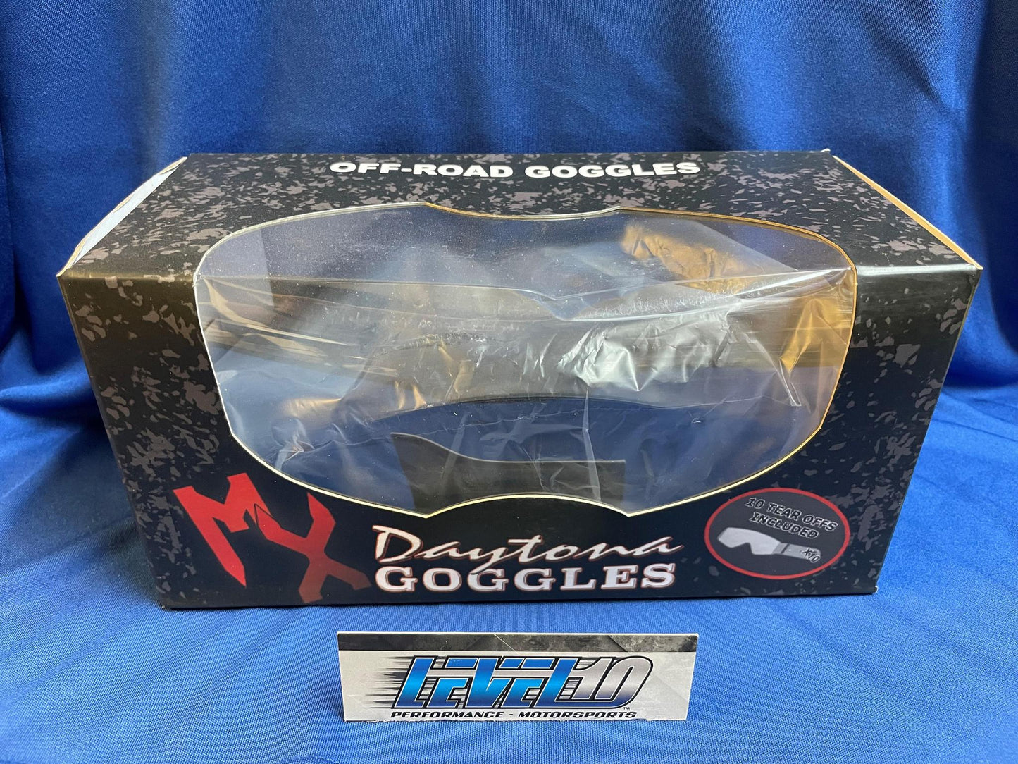 DAYTONA MX Goggle Deflecto with 10pk Tear Offs and Goggle Bag MX-G-D