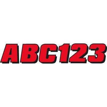 HARDLINE Watercraft I.D. Sticker Kit - 320 Series - Red REBLK320