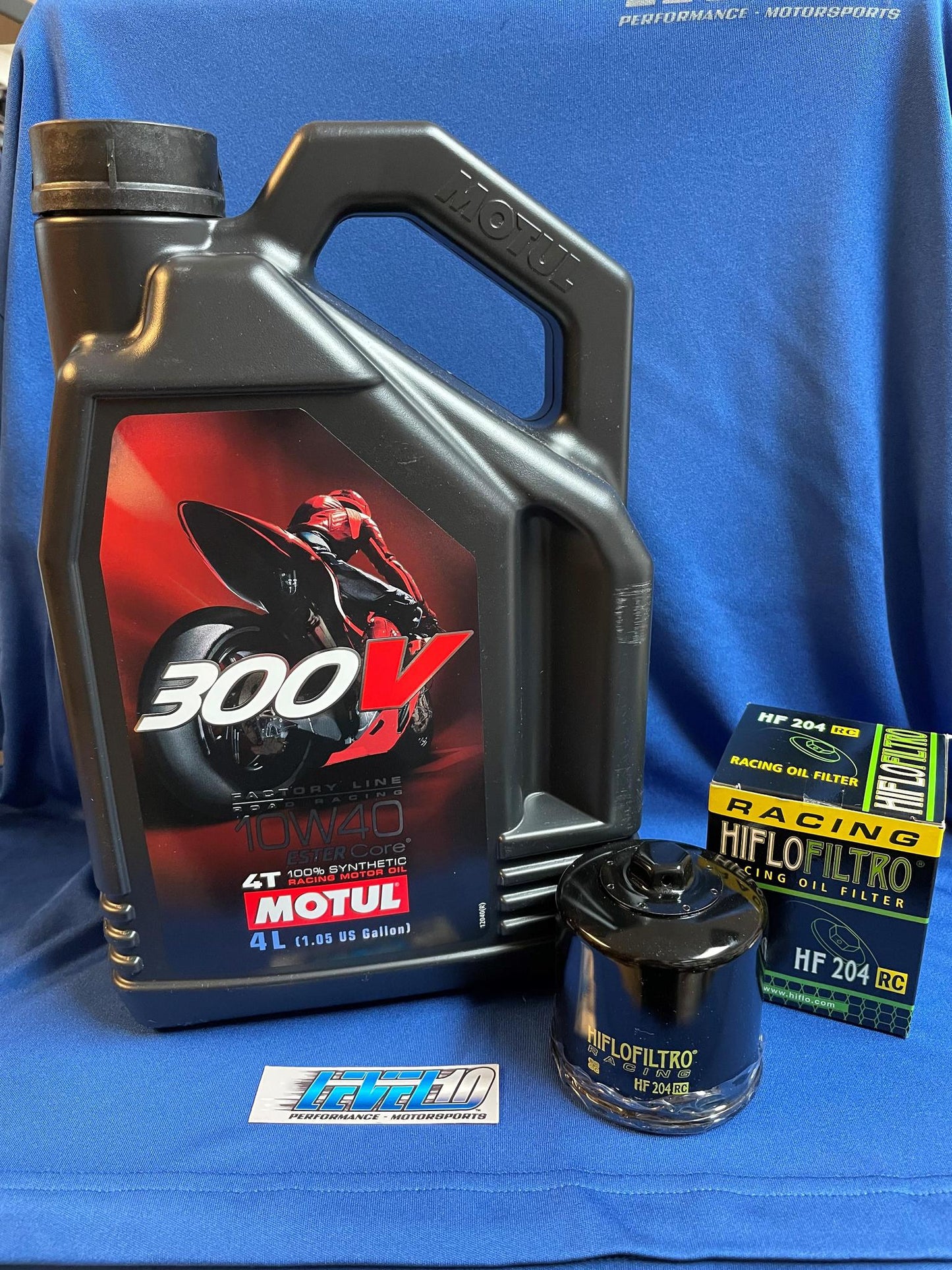 YAMAHA YZF-R1 100% SYNTHETIC 10W-40 + RACING FILTER, OIL SERVICE KIT - 2007-2021