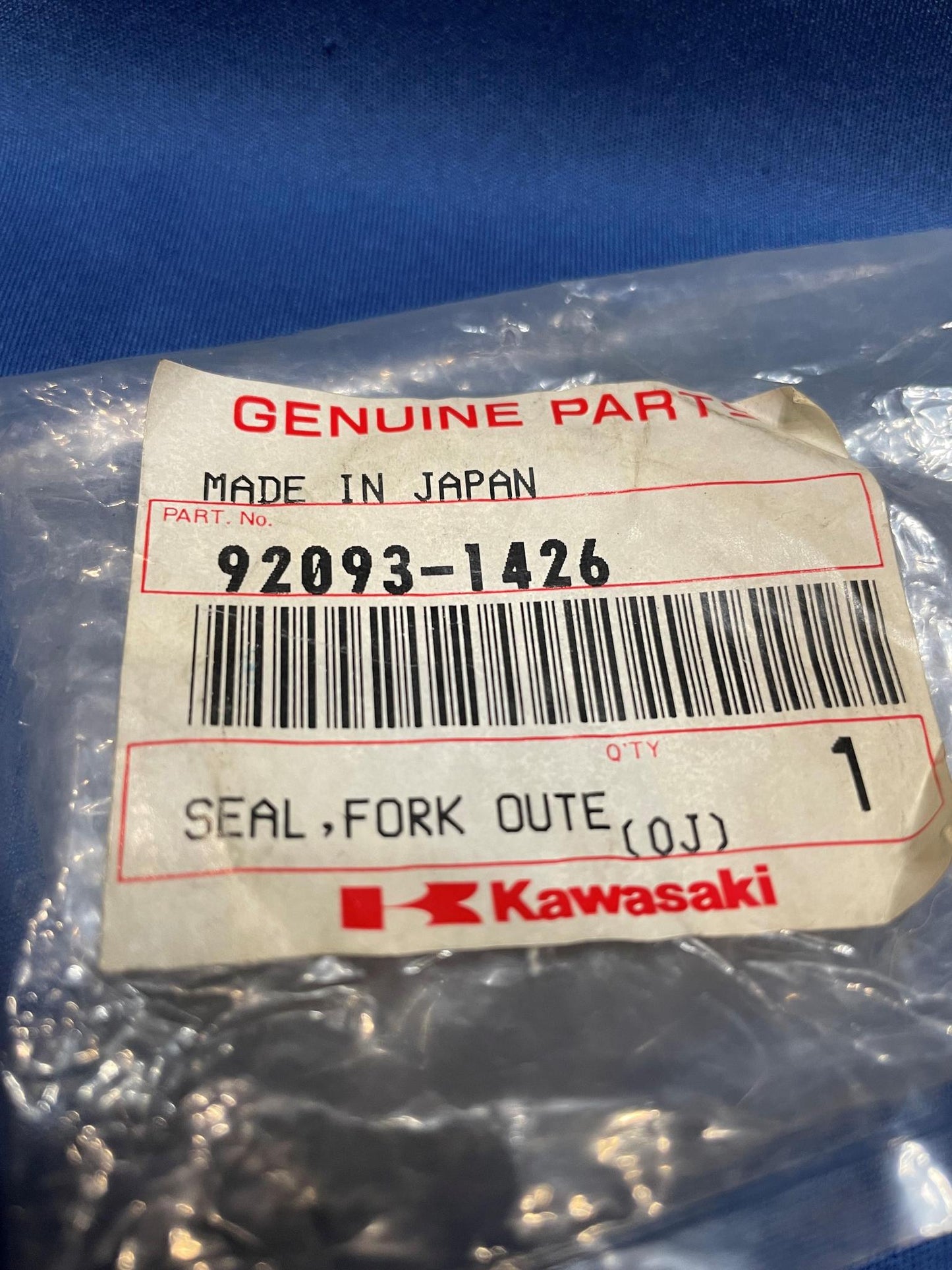 KAWASAKI OEM FORK OUTER TUBE SEAL 92093-1426