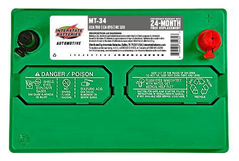 INTERSTATE BATTERY MT-34