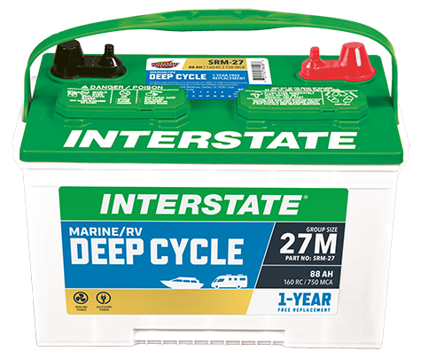 INTERSTATE BATTERY SRM-27 MARINE/RV DEEP CYCLE  600CCA 750MCA