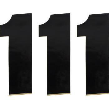 MOOSE RACING Vinyl Race Number 1 - Black - 6" 4310-0661 80111