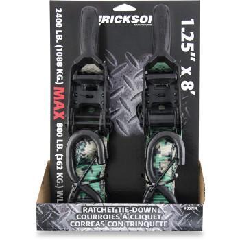 ERICKSON Ratchet Tie-Down - 1.25" x 8' - Camo 05714