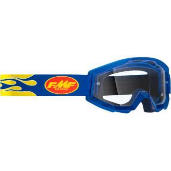 FMF VISION PowerCore Goggles - Flame - Navy - Clear F-50400-101-02