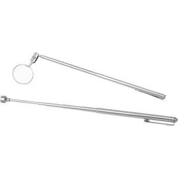 PERFORMANCE TOOL 2PC MAGNETIC PICKUP TOOL & INSPECTION MIRROR SET 1478