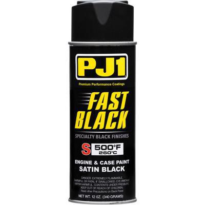 PJ1/VHT Fast Black Engine & Case High-Temperature Paint - 12 oz - Satin Black 16-SAT