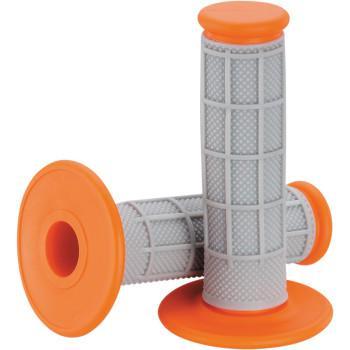 MOOSE RACING Grips - Qualifier - Half Waffle - Orange 0630-1833
