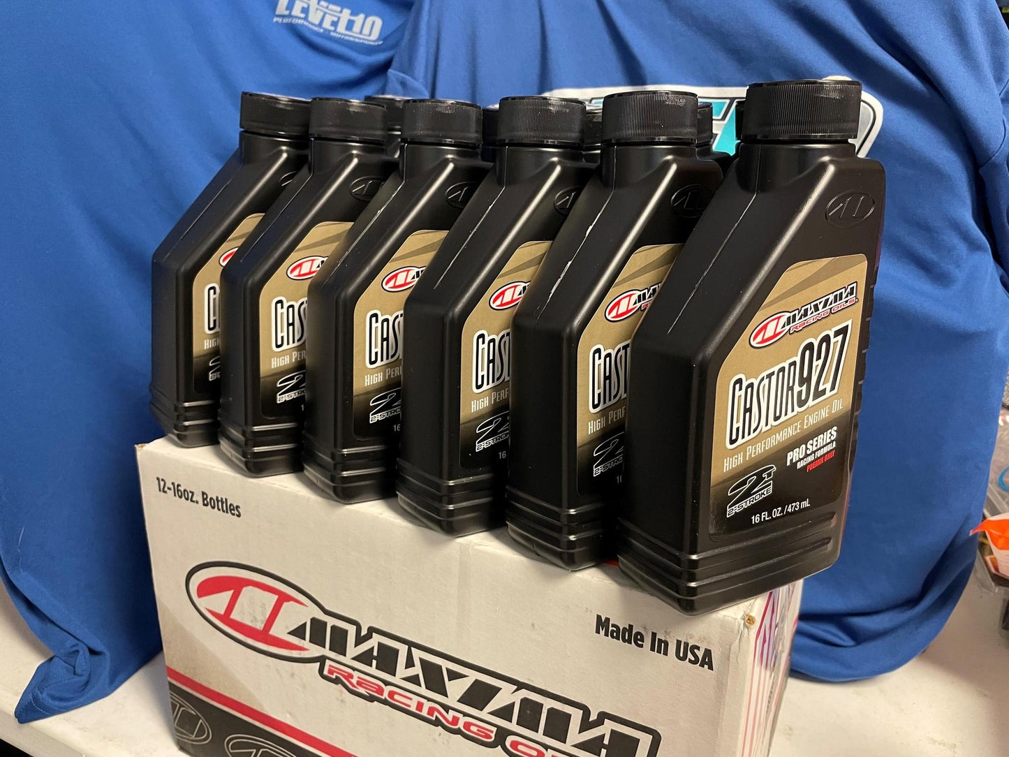 MAXIMA Castor 927 Pro Series Racing 2T Engine Oil 16 U.S.fl oz 23916 (6 PACK )