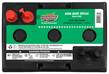 INTERSTATE BATTERY AGM DEEP CYCLE GC2-HD-AGM - ITEM DOES NOT SHIP