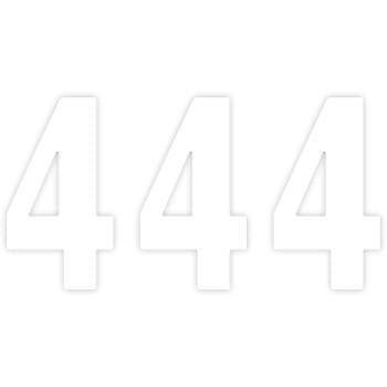 FACTORY EFFEX Mini Pro Number 4 - White - 4" 04-2564