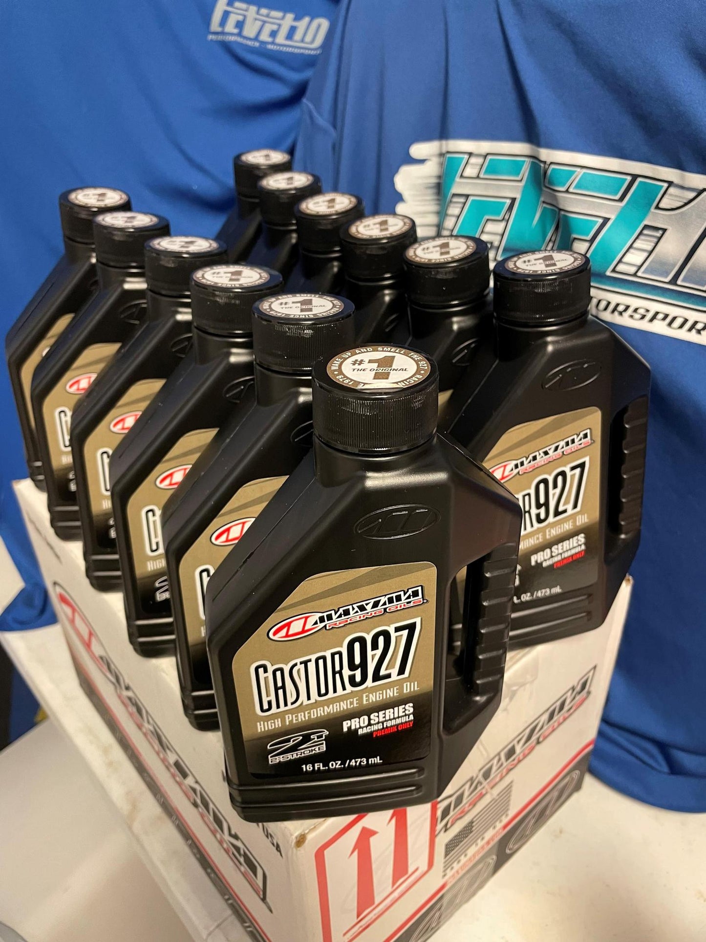 MAXIMA Castor 927 Pro Series Racing 2T Engine Oil 16 U.S.fl oz 23916 (12 PACK ) 23916