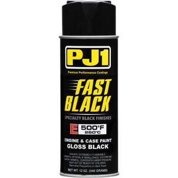PJ1 Fast Black Gloss Engine/Case Paint - Gloss Black - 12 oz. net wt. - Aerosol 16-ENG