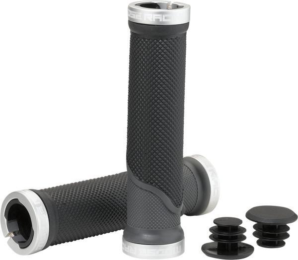 MOOSE RACING MTB Lock-On Grips - Black/Gray - 130 mm 0630-2832 PRO-627EP