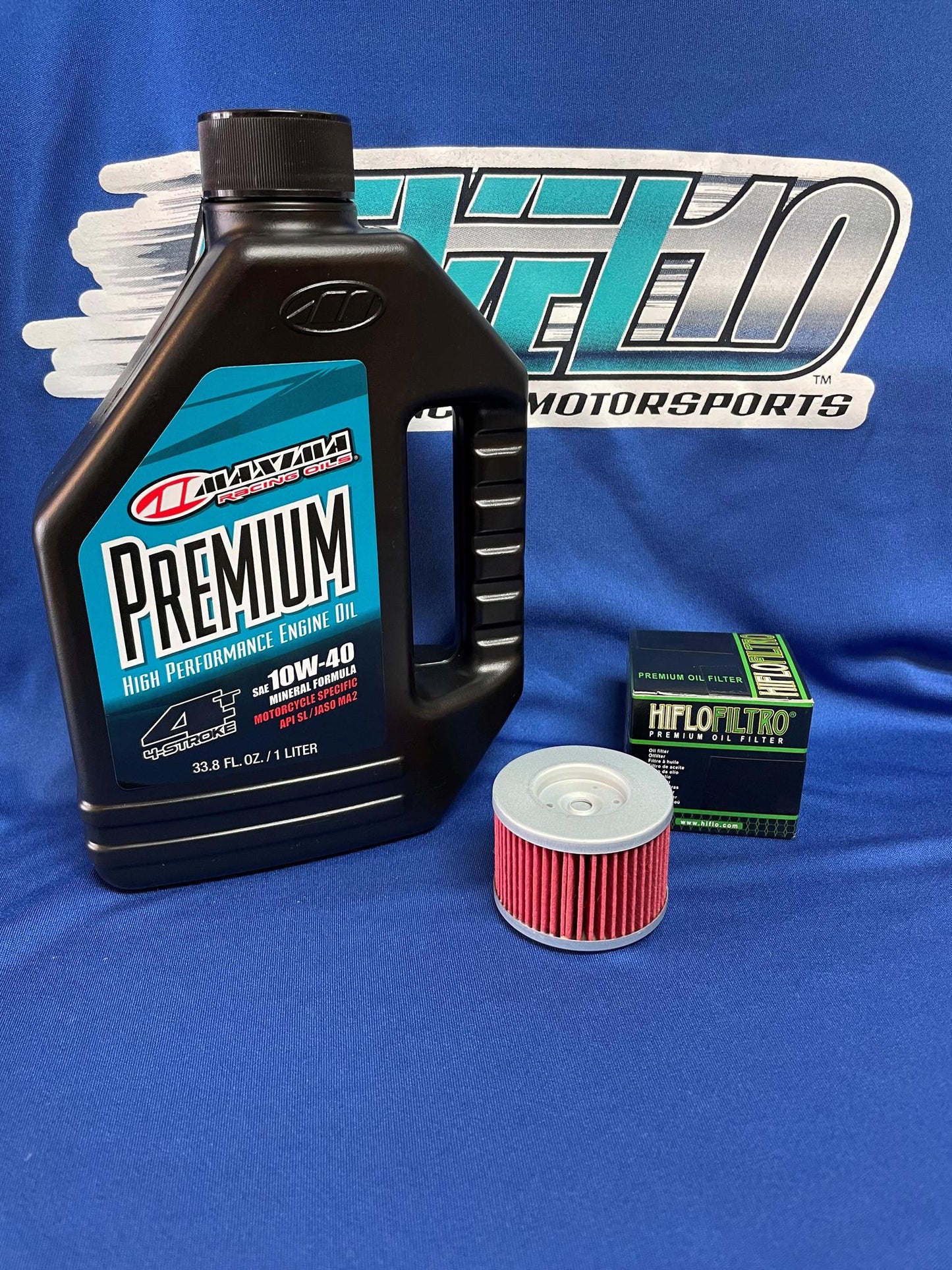 KAWASAKI Z125 PRO MAXIMA PREMIUM MINERAL OIL & HIFILTRO OIL FILTER SERVICE KIT KZ125