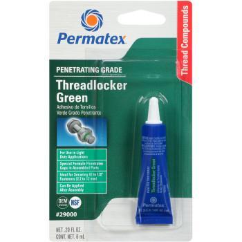 PERMATEX 290 Threadlocker - Green - 0.2 U.S. fl oz. 29000