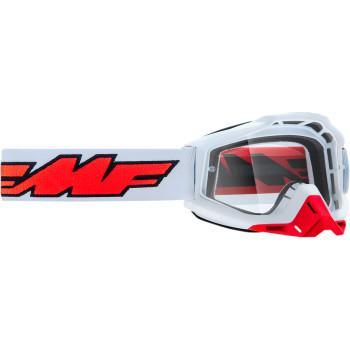 FMF VISION PowerBomb Goggles - Rocket - White - Clear F-50200-101-00