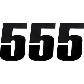 MOOSE RACING VINYL Race Number 5 - Black - 6" 4310-0665 80115