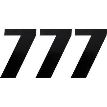 MOOSE RACING Vinyl Race Number 7 - Black - 6" 4310-0667 80117